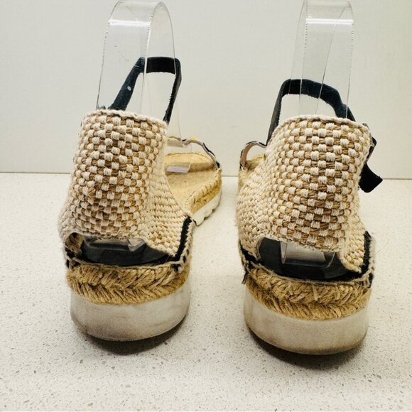 Pimientos Espadrille Calf Hair Genuiine Leather Animal Print Ankle Strap Sz 40 - Picture 5 of 13